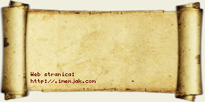 Kokan Bzeničanin vizit kartica